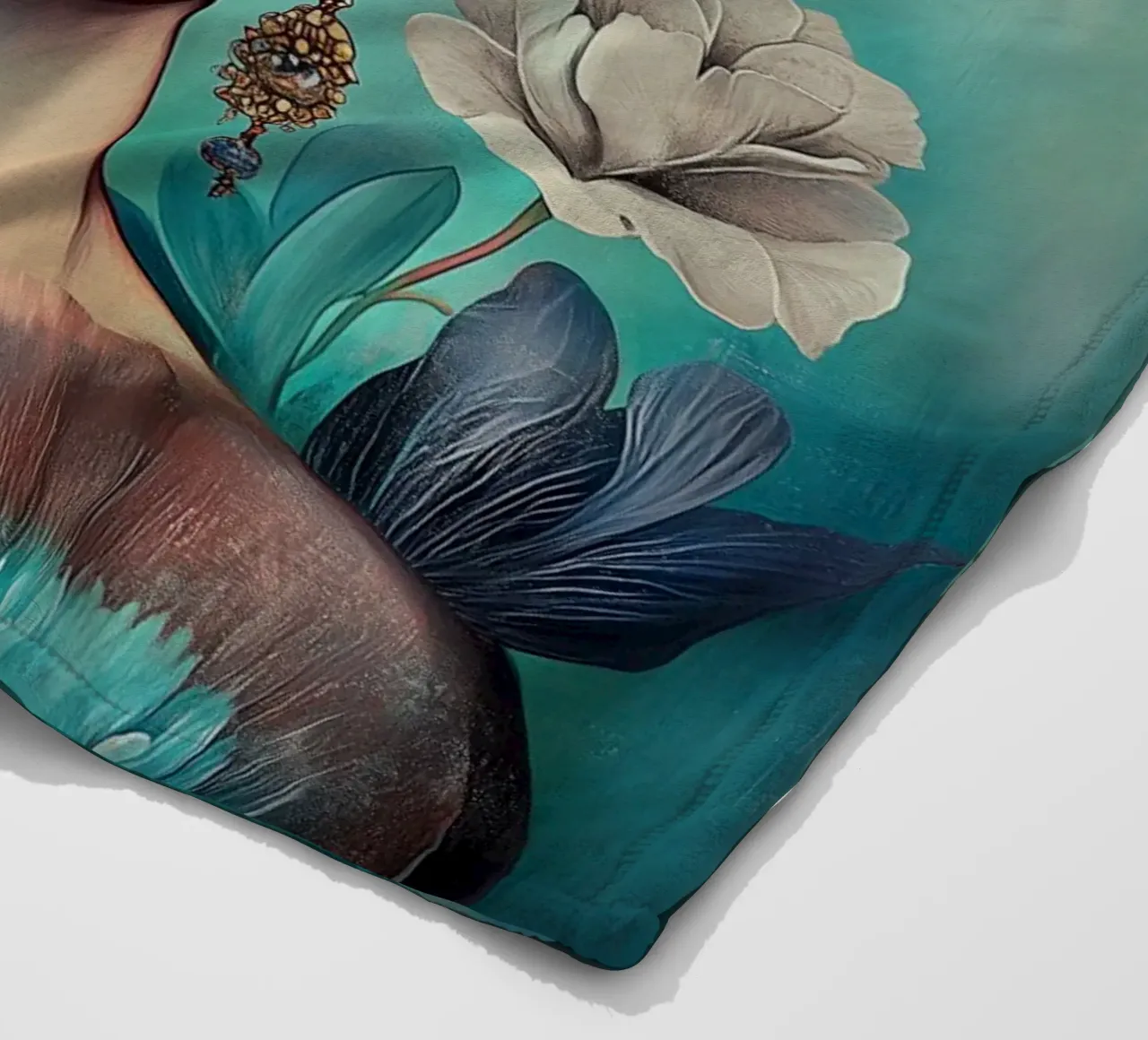 Frida, espressione di creatività coperta in pile da Carinaprint