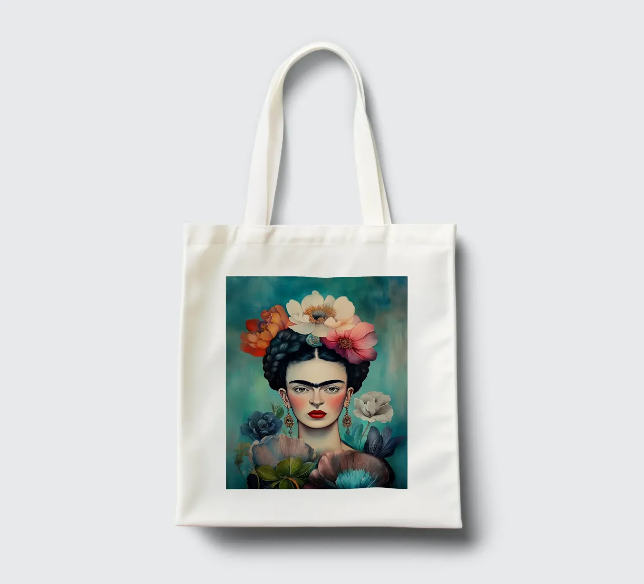 Frida, espressione di creatività borsa in juta da Carinaprint