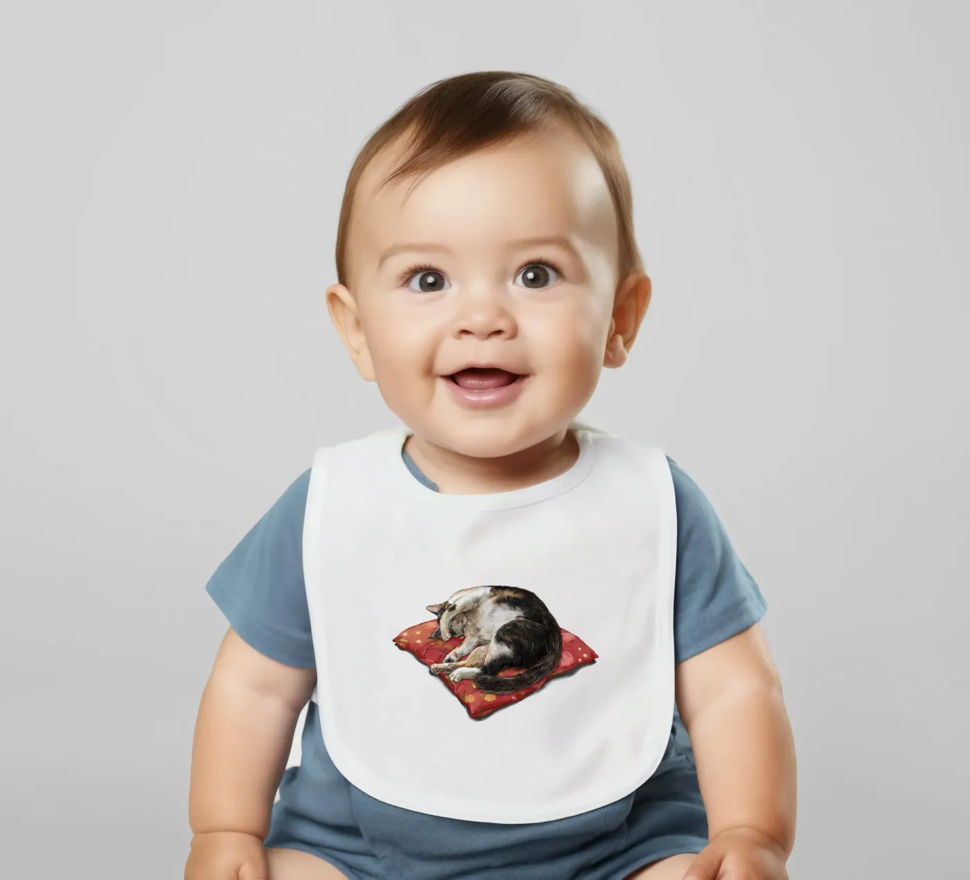 Napping Cat Babylätzchen von Laura Graves