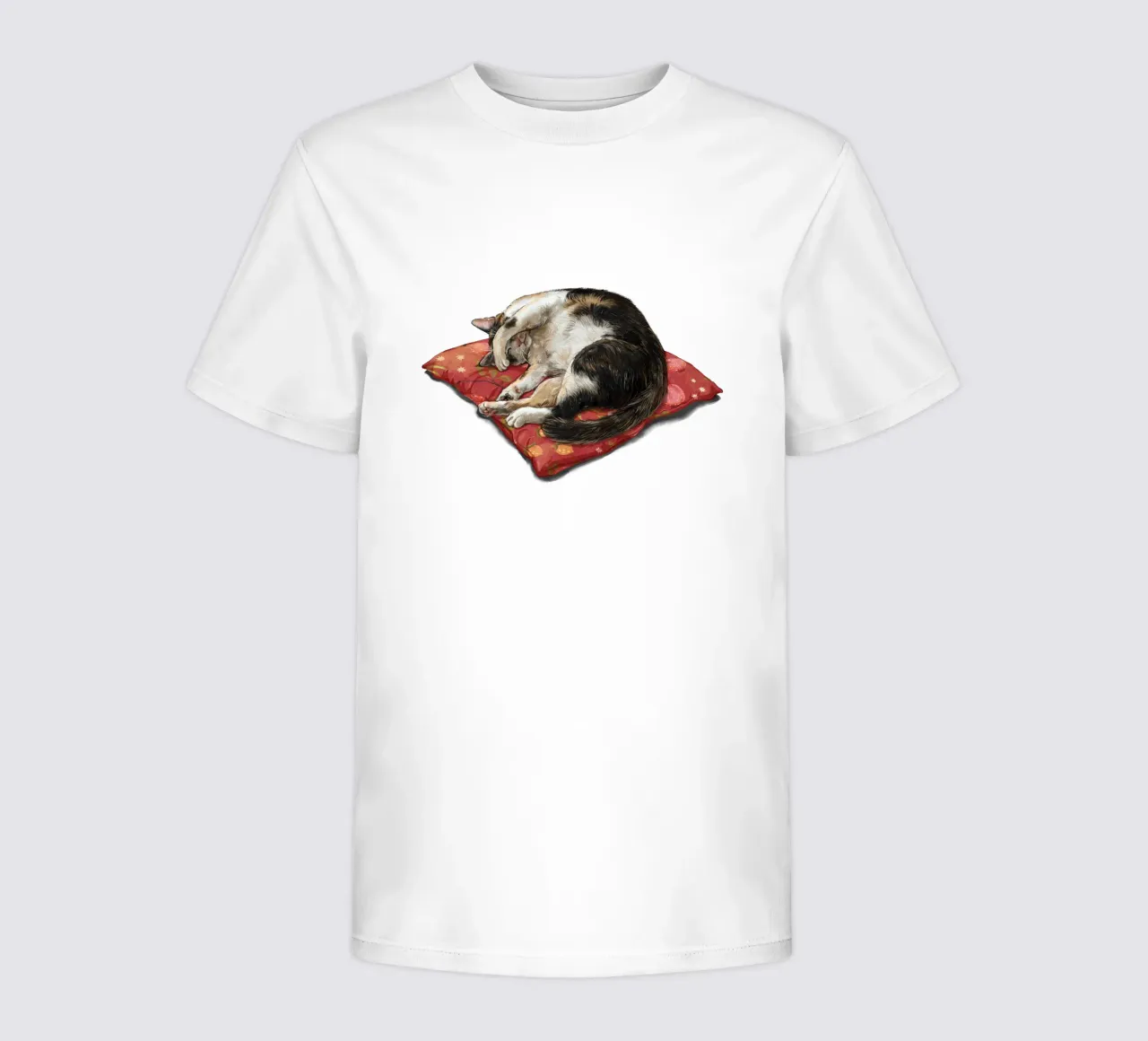 Gatto che sonnecchia t-shirt bambini da Laura Graves