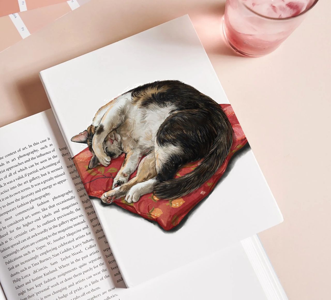 Napping Cat notebook by Laura Graves