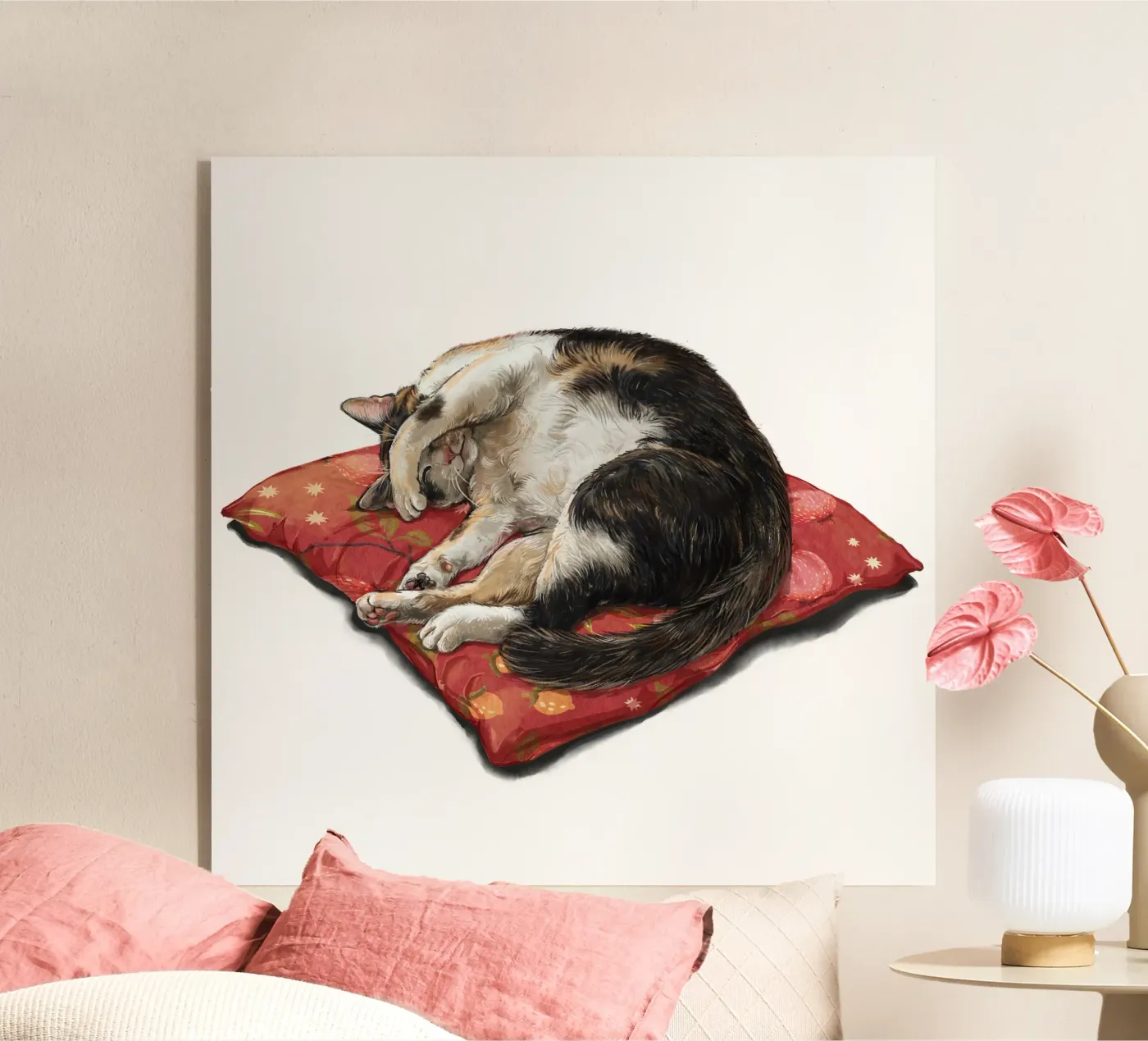 Schlummernde Katze Acryl-Glas von Laura Graves