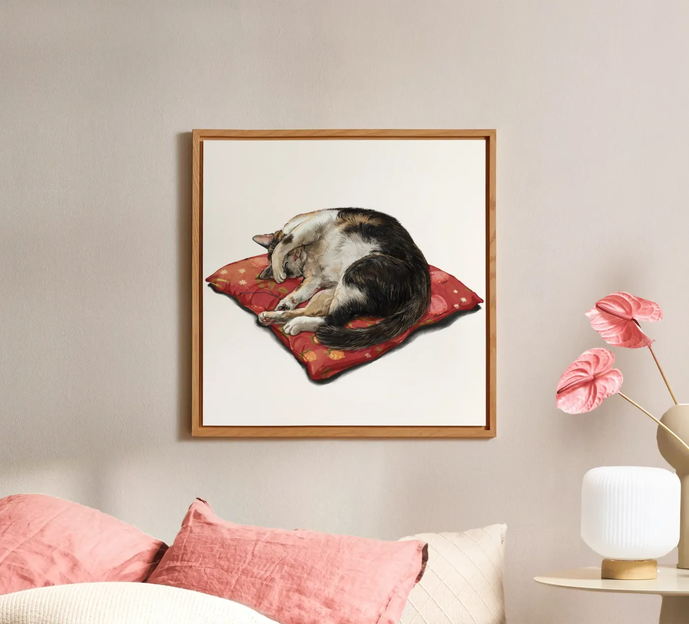 Napping Cat pannello forex da Laura Graves
