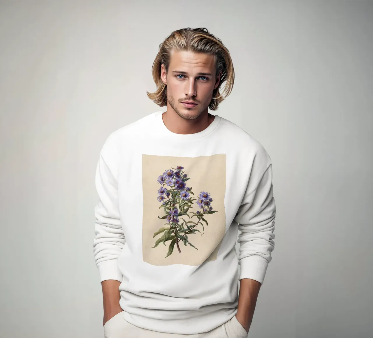 Purple Aster felpa da apoloprints