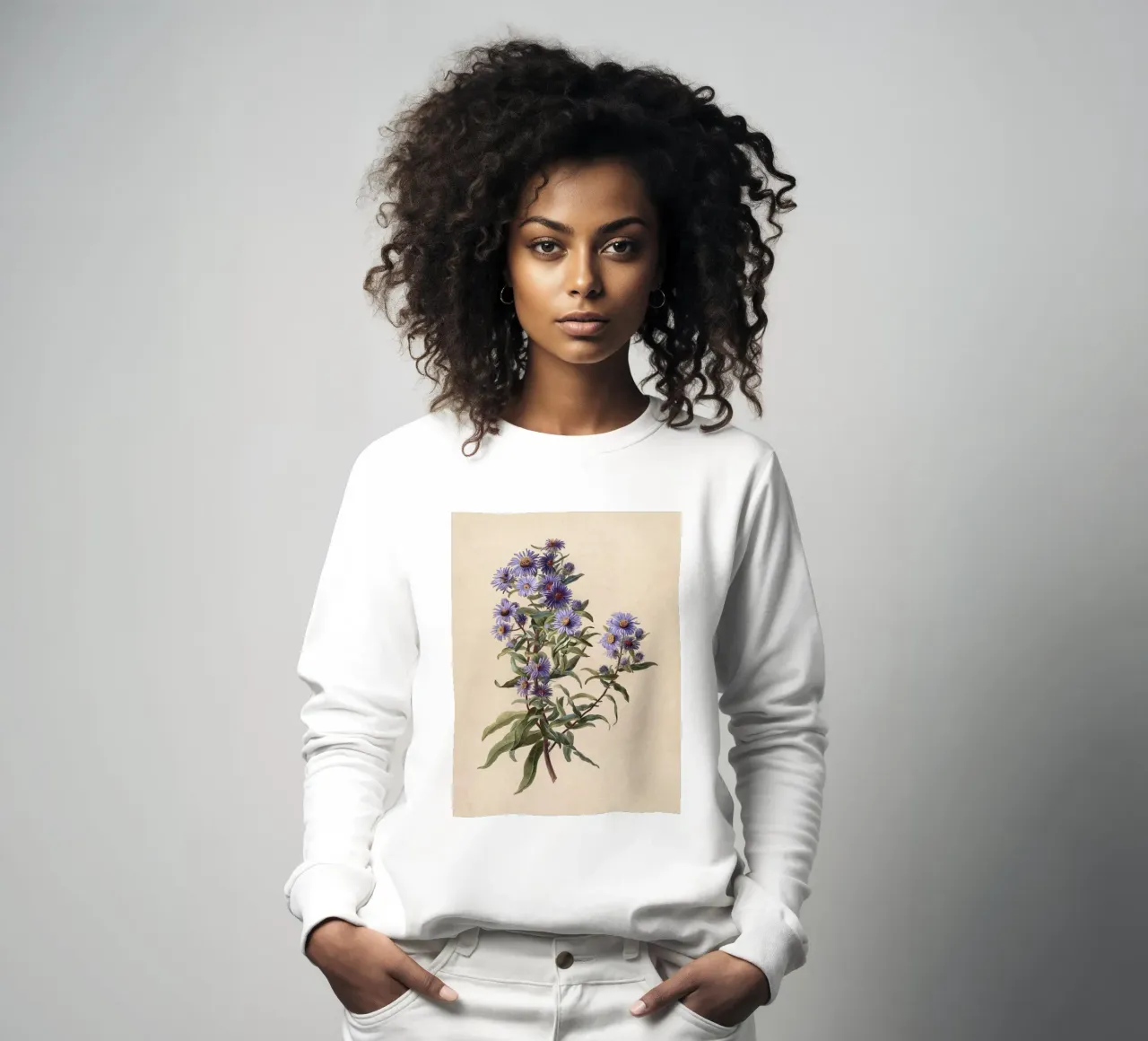 Purple Aster felpa da apoloprints