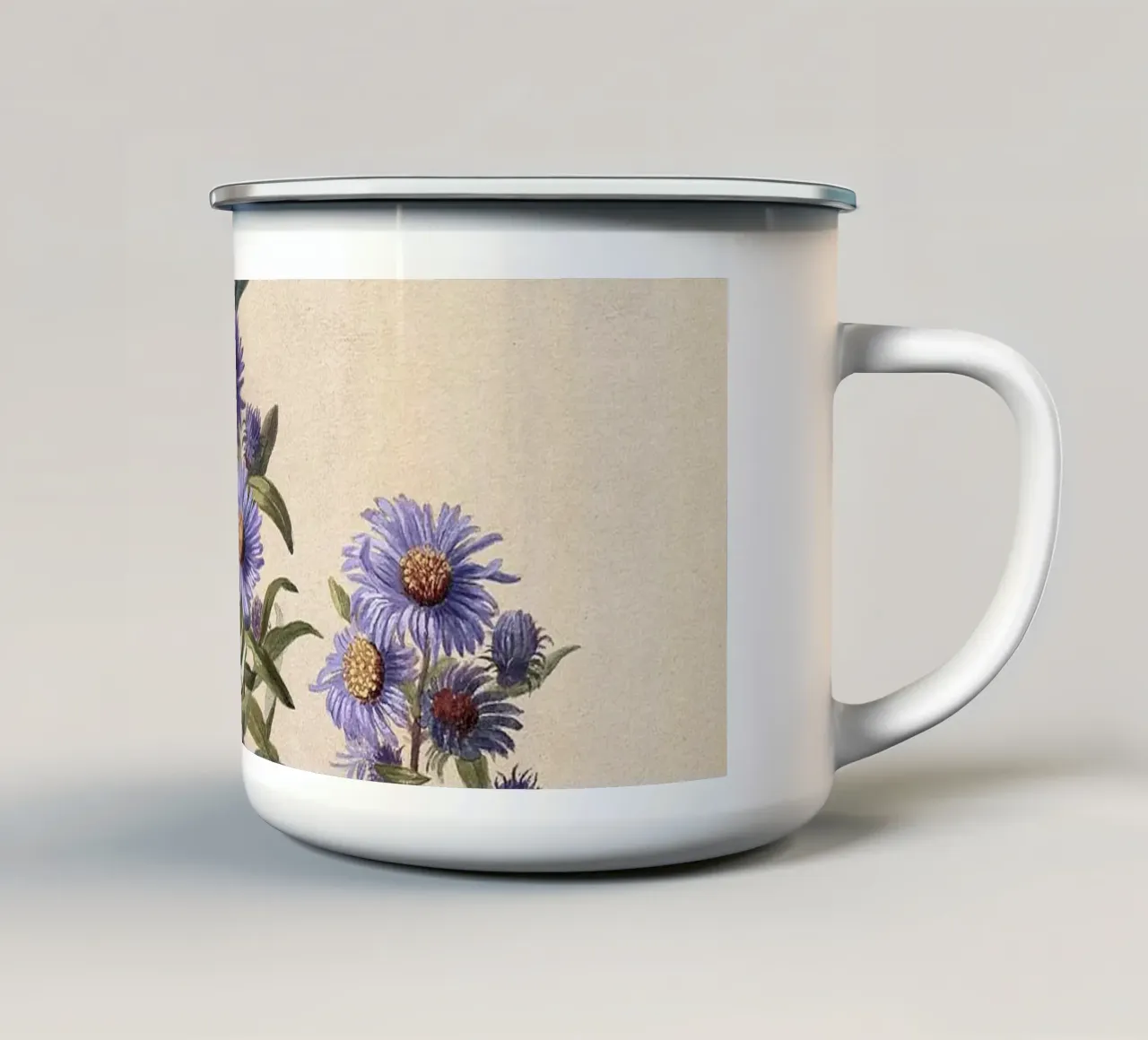 Purple Aster tazza in smalto da apoloprints
