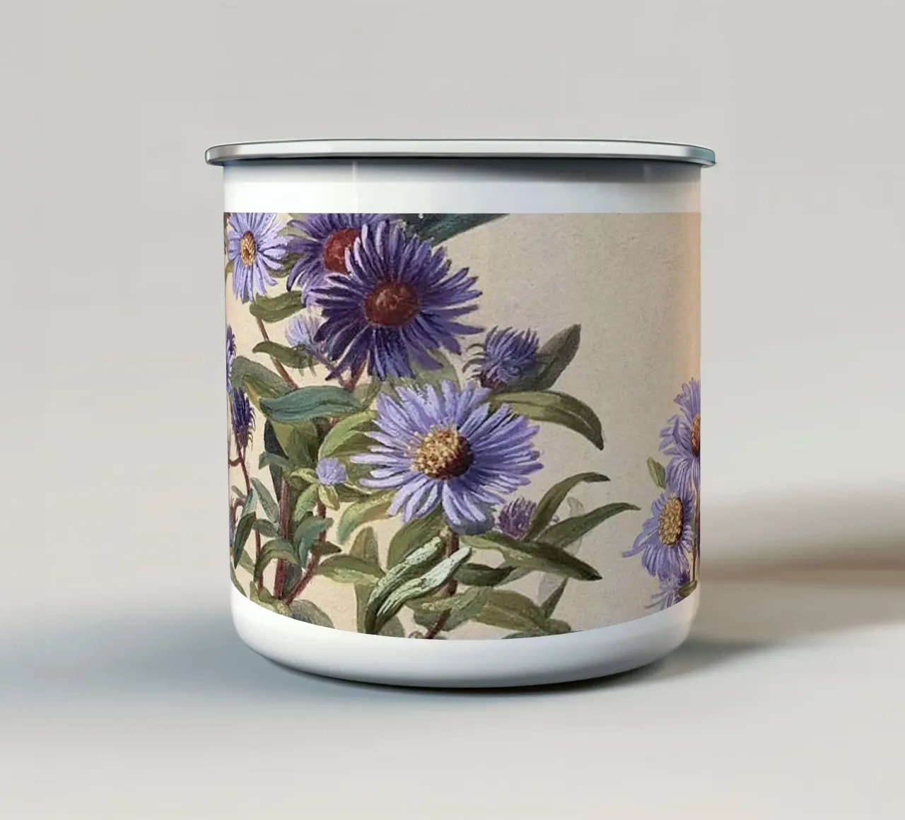 Purple Aster tazza in smalto da apoloprints