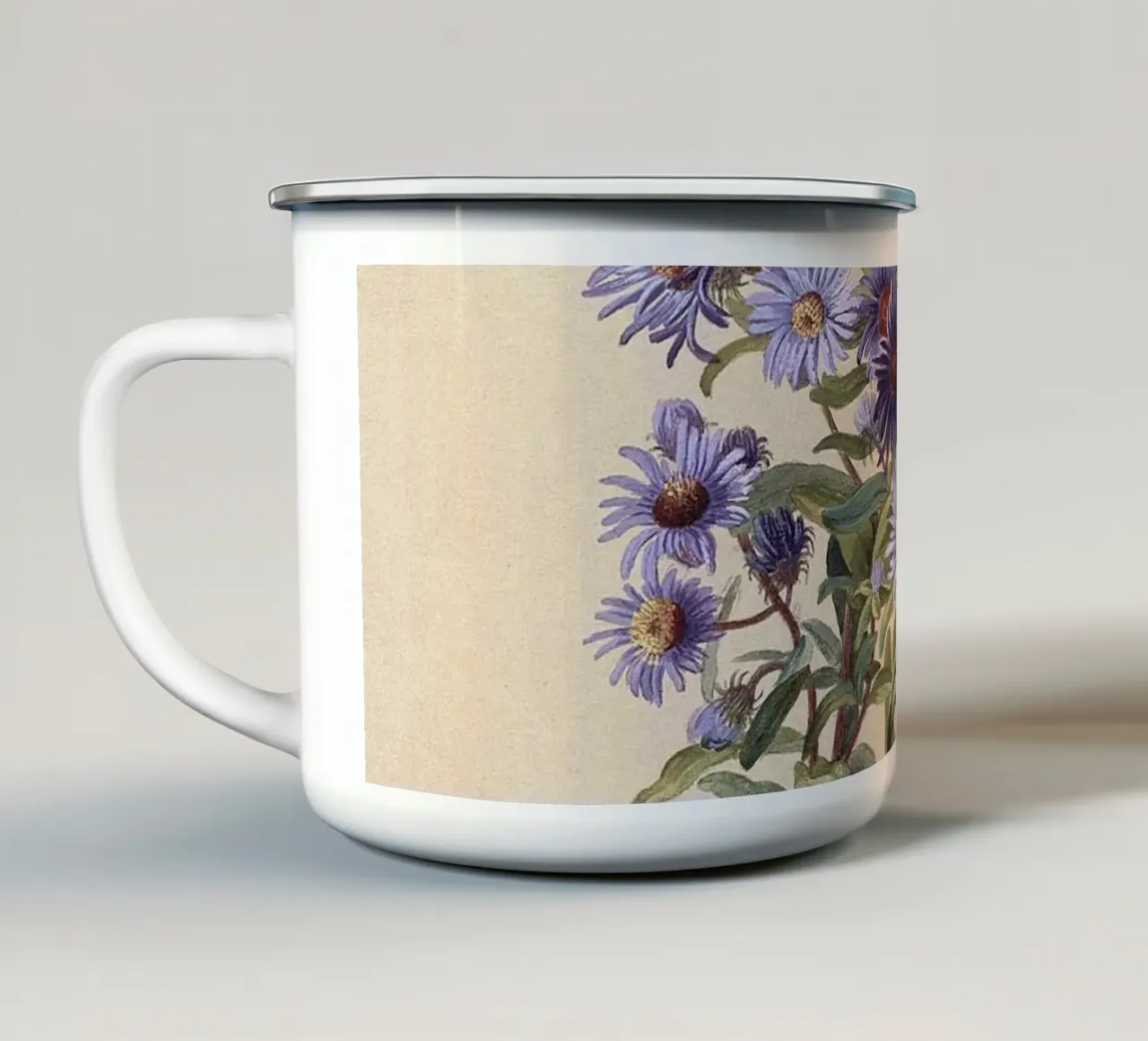 Purple Aster tazza in smalto da apoloprints