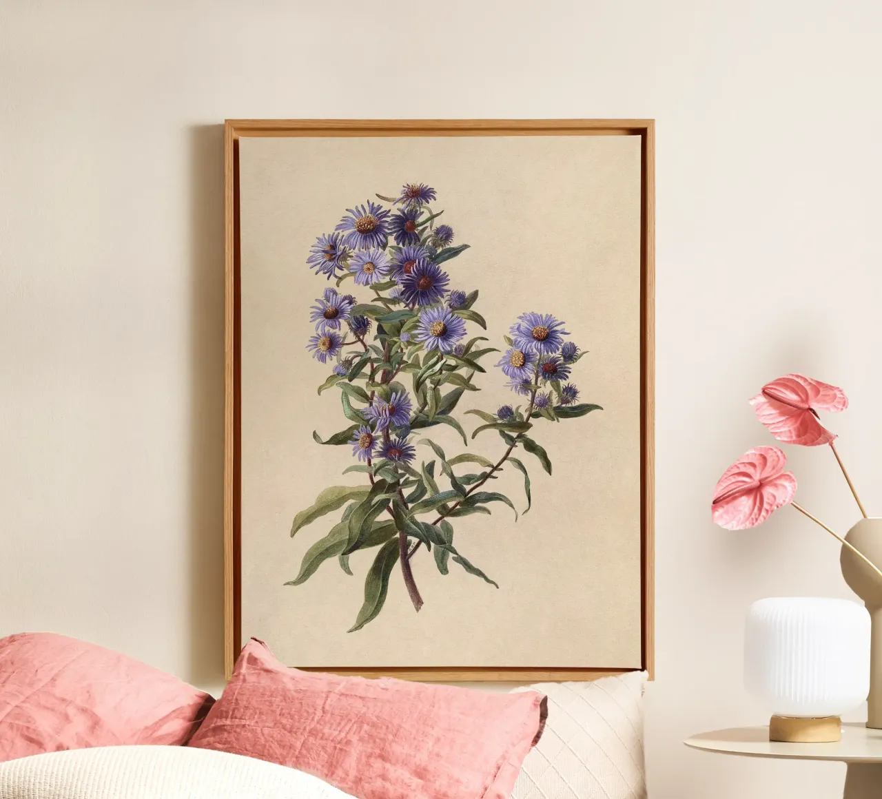 Aster viola tela da Botanical