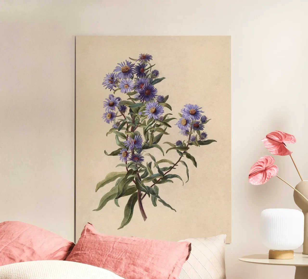 Aster viola poster da Botanical