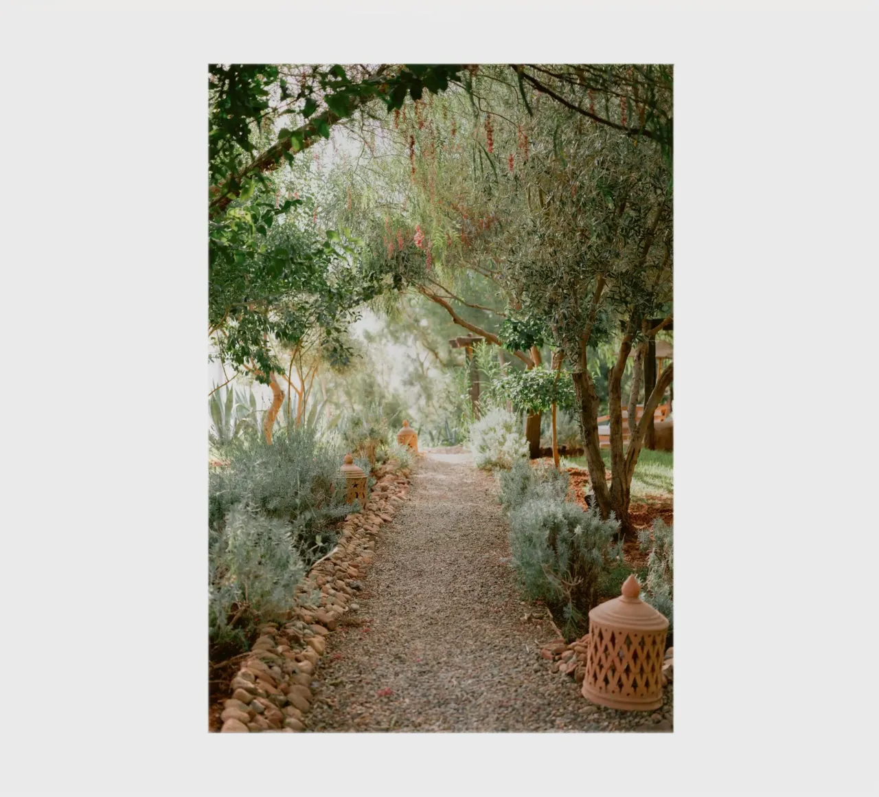 Serene Pathway in Ourika - Travel Photography notebook by Raisa Zwart Photography