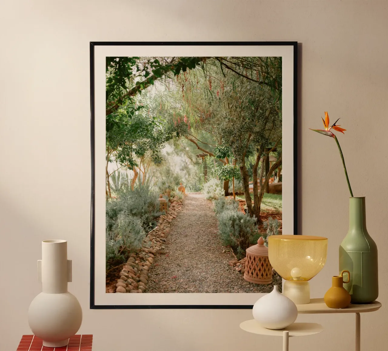 Serene Pathway in Ourika - Travel Photography carta hahnemühle da Raisa Zwart Photography
