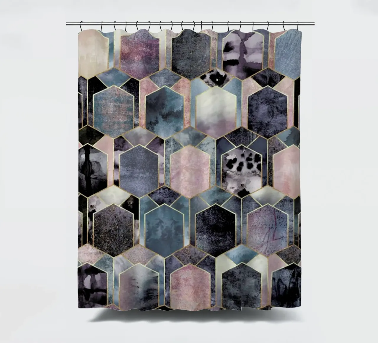 Art Deco Dream shower curtain by Elisabeth Fredriksson