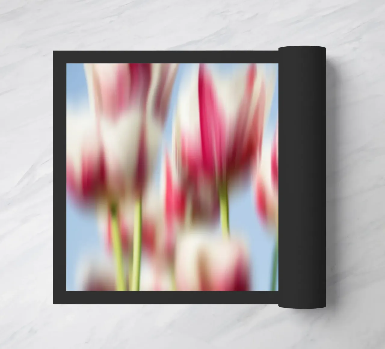 Dancing Tulips doormat by Dagmar Pels