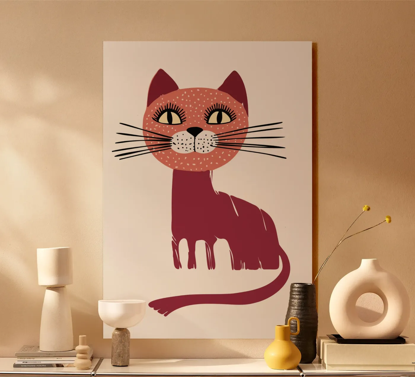 Katze Acryl-Glas von DARIA IVANOVNA