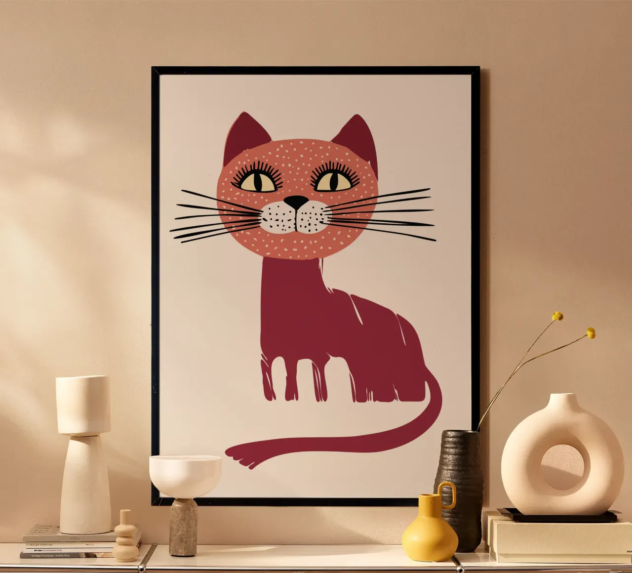Katze poster by DARIA IVANOVNA
