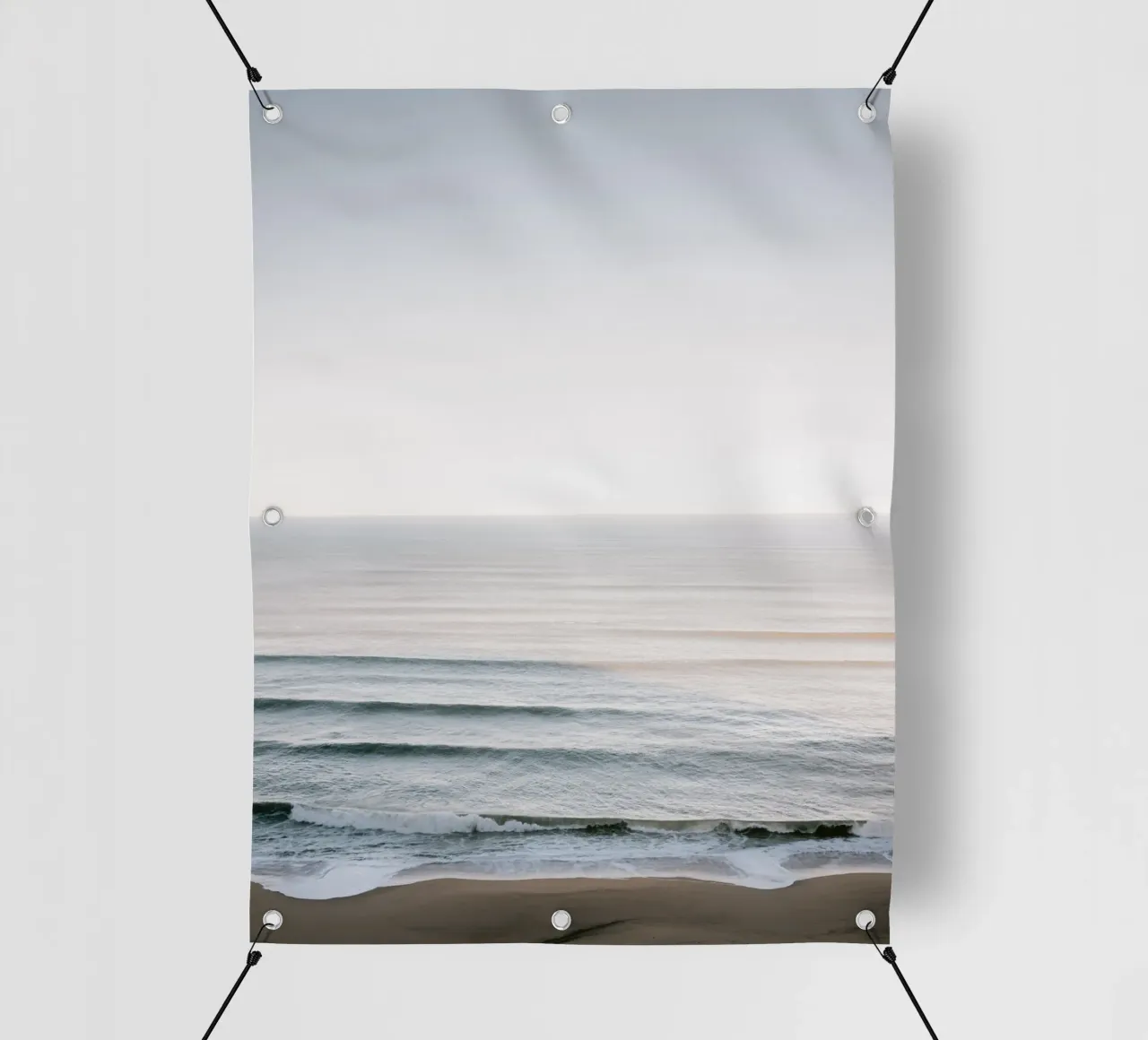 Winter Serenity - Ocean Waves in Portugal telo in pvc da Raisa Zwart Photography