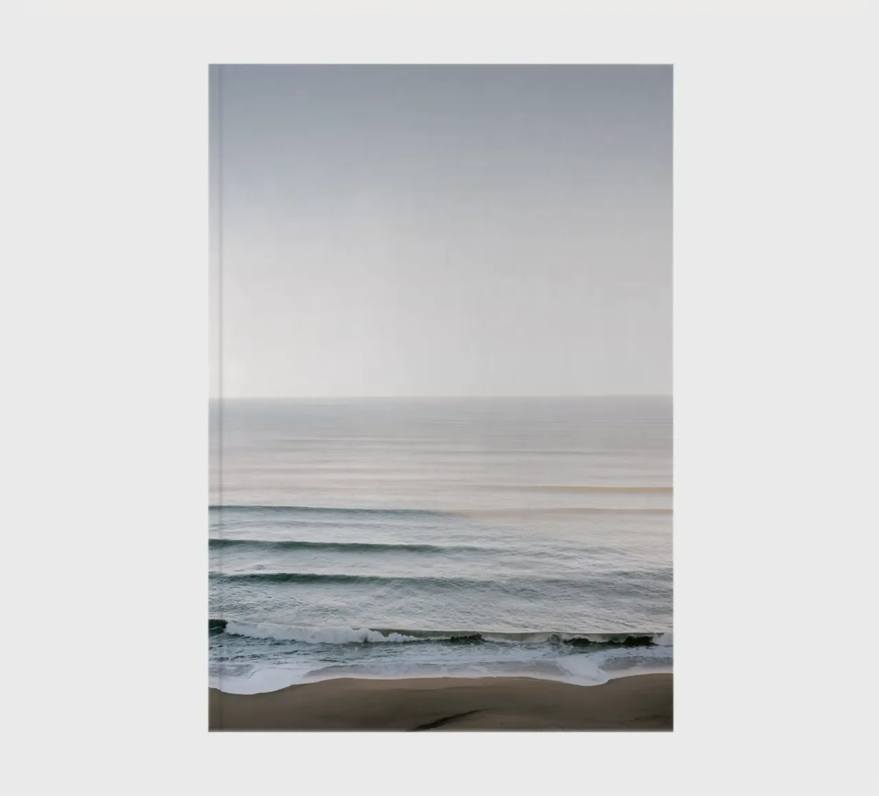 Winter Serenity - Ocean Waves in Portugal notebook by Raisa Zwart Photography