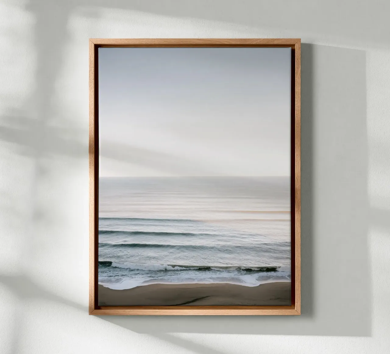 Winter Serenity - Ocean Waves in Portugal tela con Cornice a cassetta da Raisa Zwart Photography