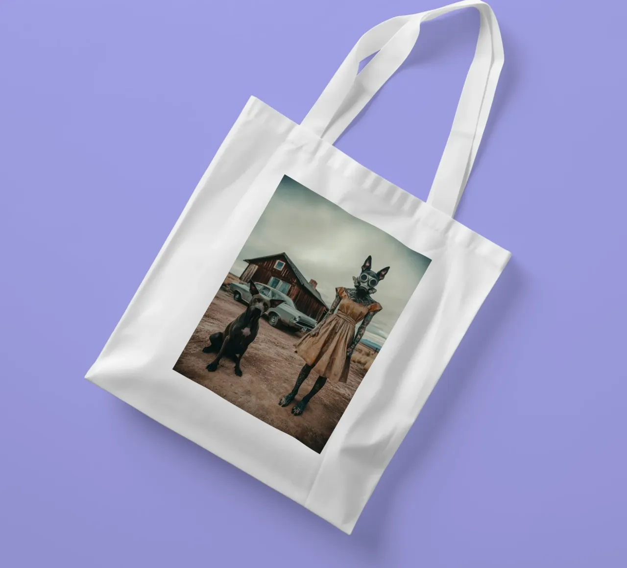 Max & Luna borsa in juta da Affiches Chien Originales – Dogland