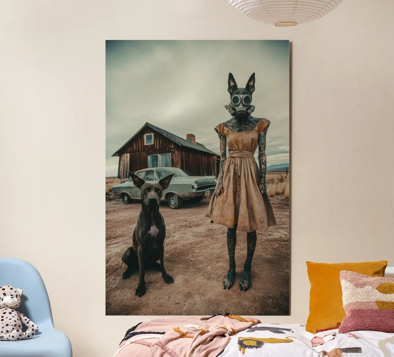 Max & Luna alluminio dibond da Affiches Chien Originales – Dogland