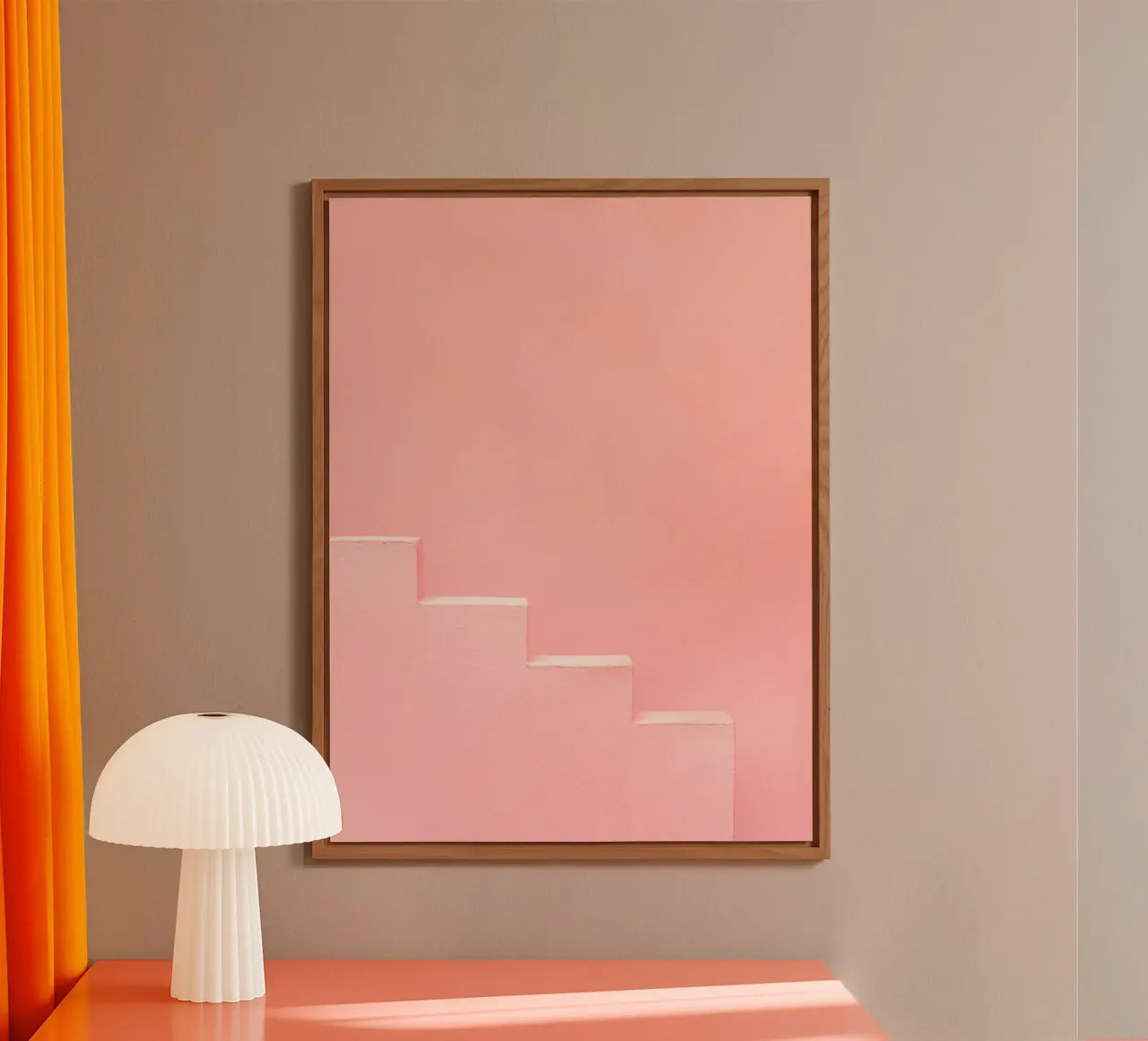 Muralla Roja: Pink Simplicity alluminio dibond da Raisa Zwart Photography