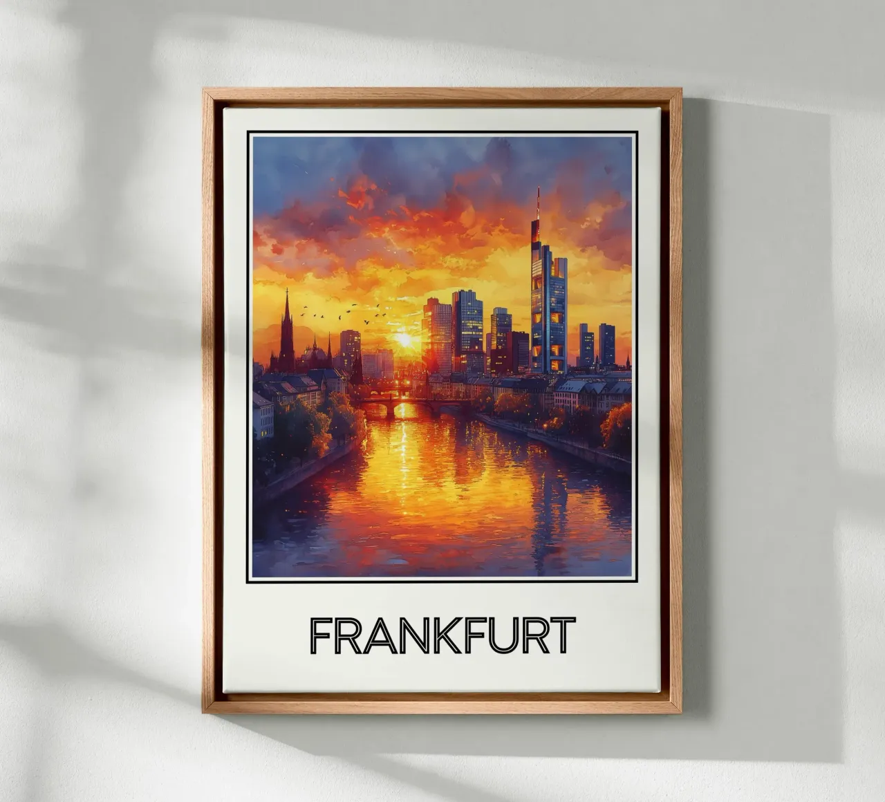 Francoforte tela con Cornice a cassetta da Frame the World