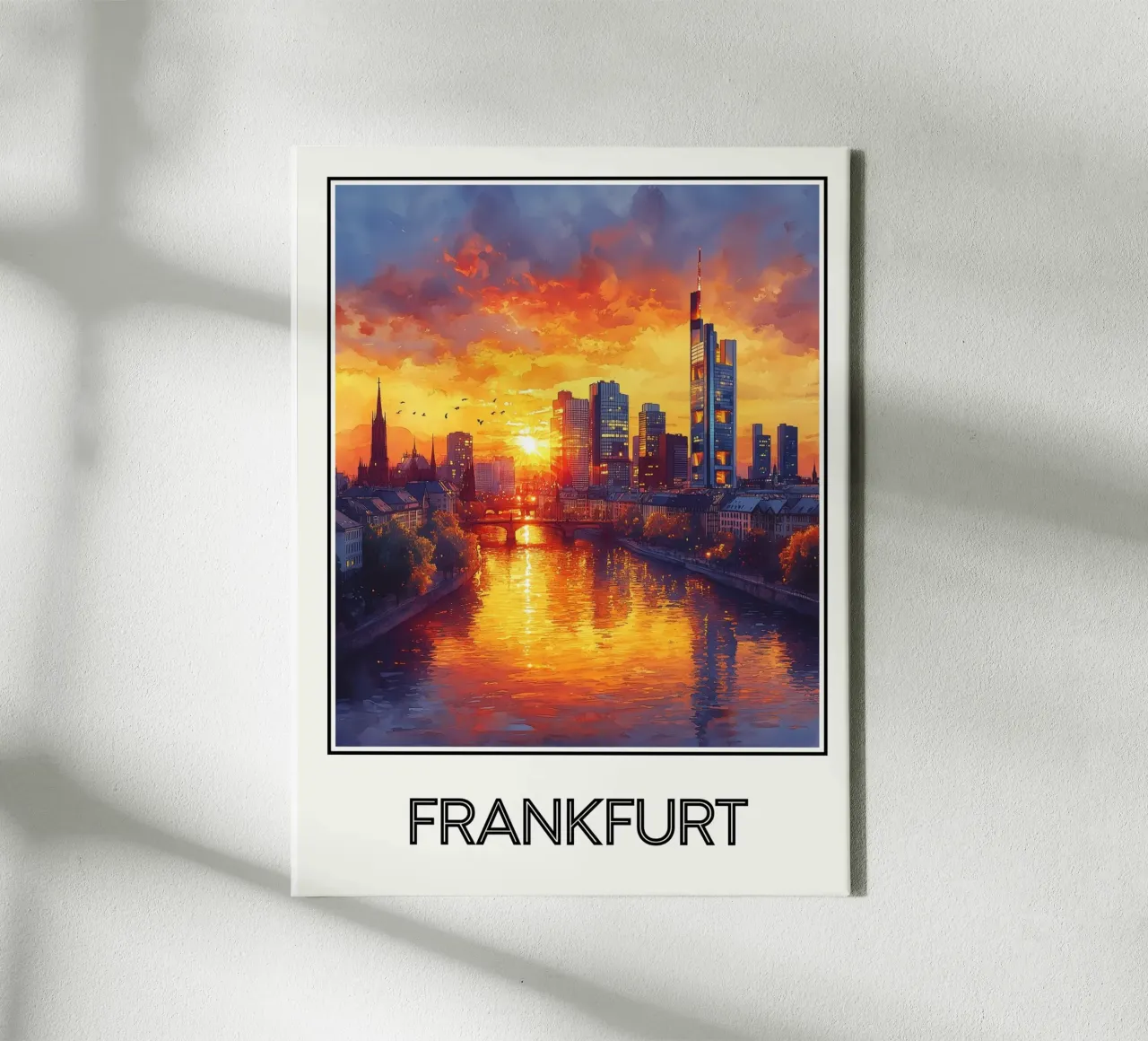 Francoforte tela con Cornice a cassetta da Frame the World