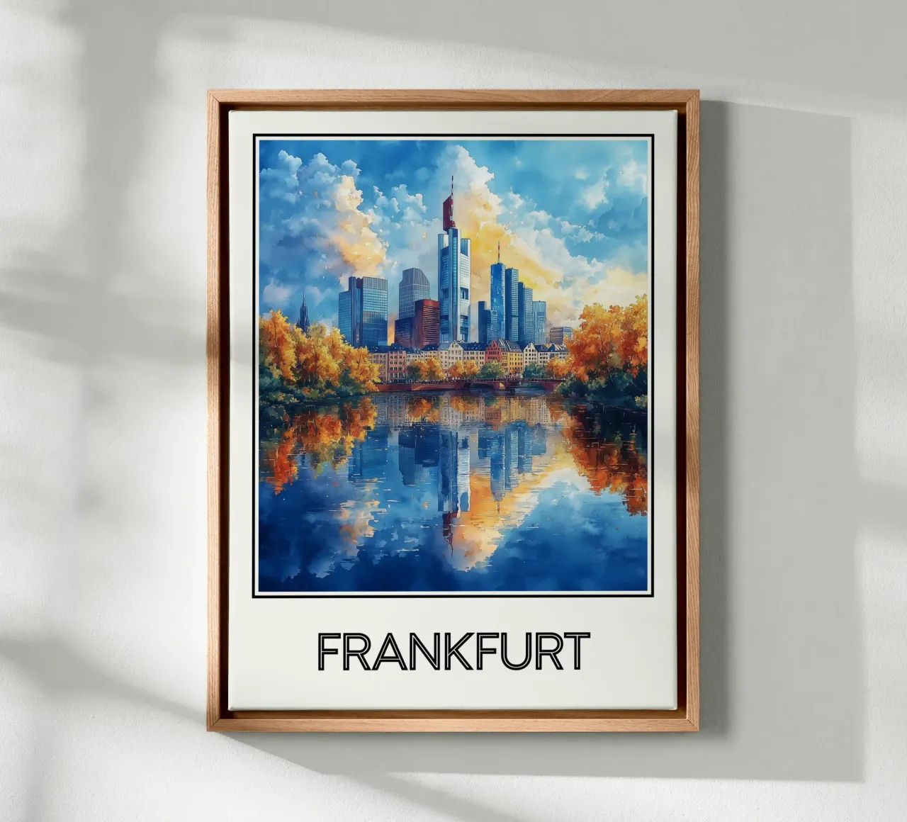 Francoforte tela con Cornice a cassetta da Frame the World