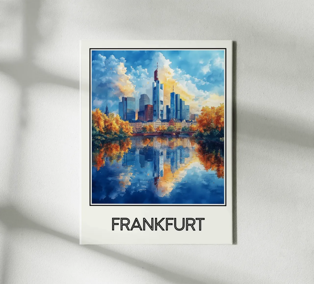 Francoforte tela con Cornice a cassetta da Frame the World