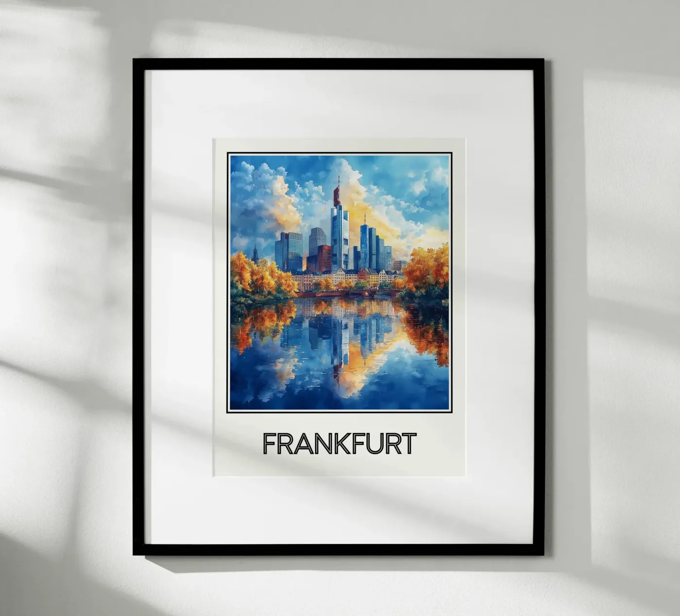 Frankfurt poster by Frame the World