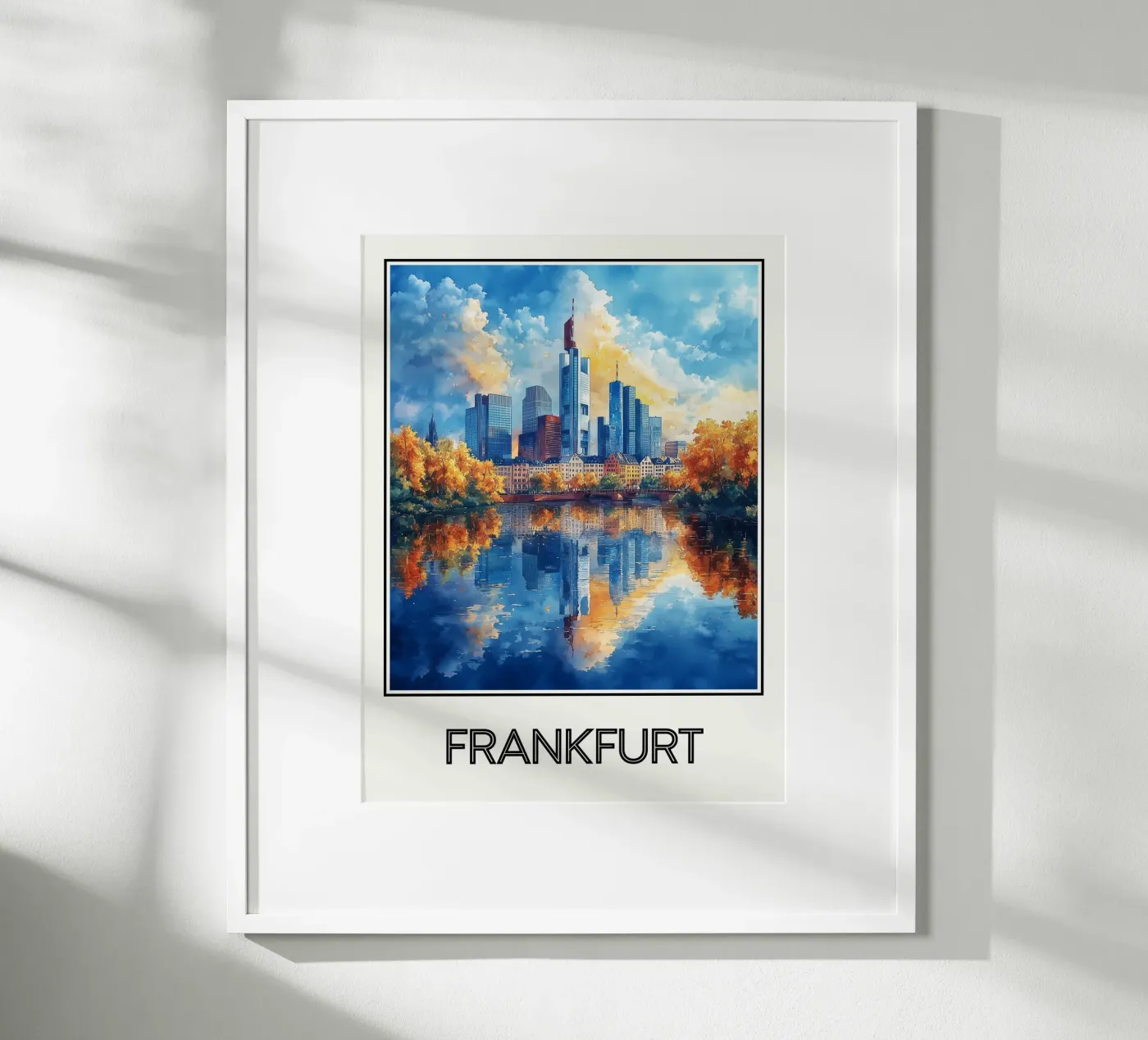 Frankfurt poster by Frame the World