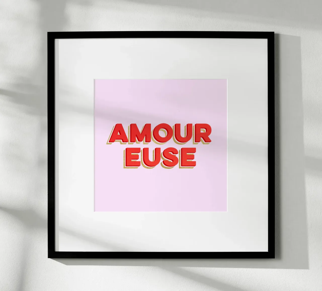 Amoureuse "Innamorato carta hahnemühle da Dominique Vari Words