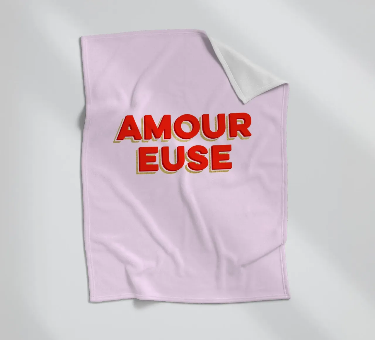 Amoureuse "Innamorato coperta in pile da Dominique Vari Words
