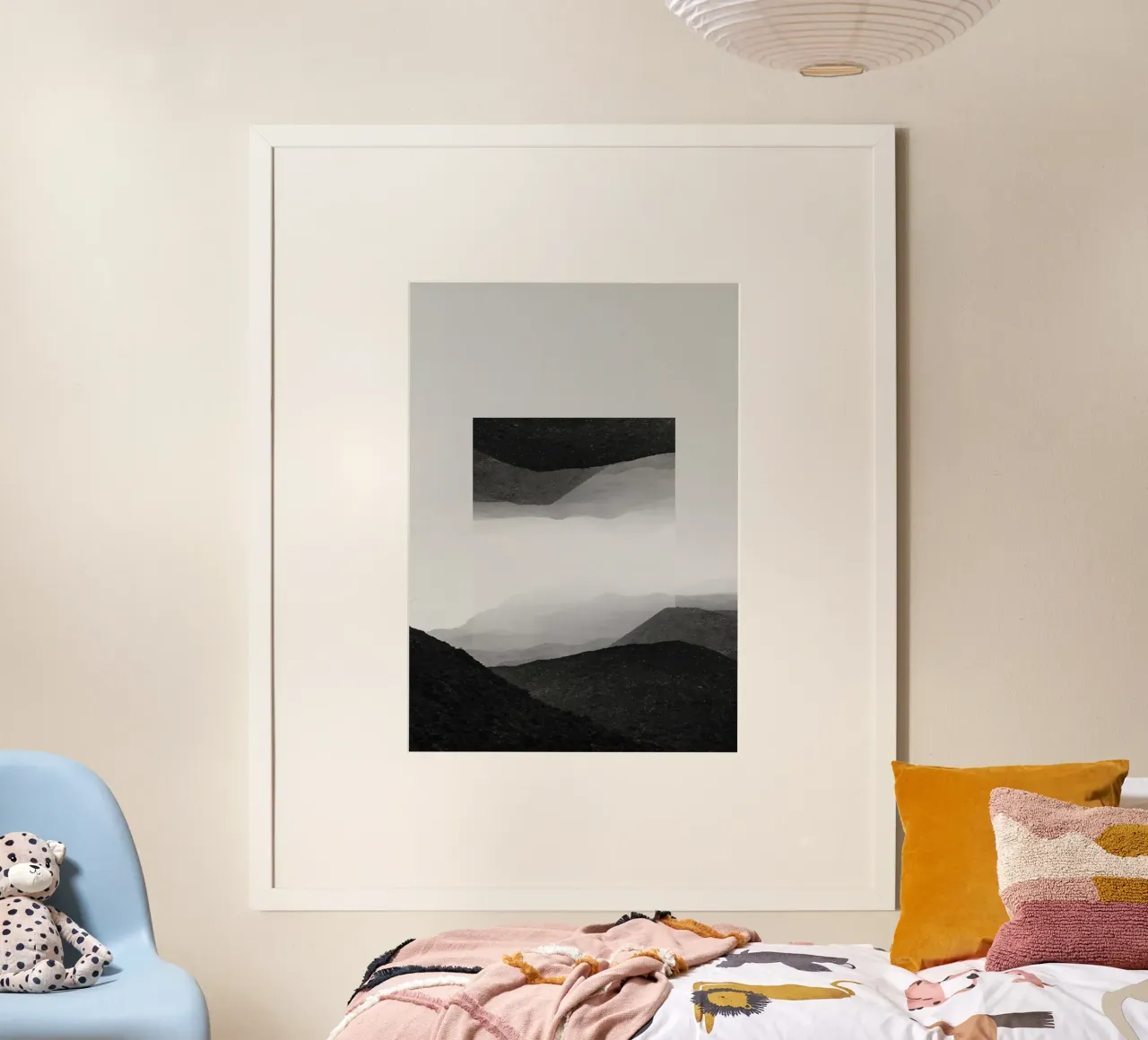 Mania Landscapes Mirrored 2 El Cocuy (Colombia) poster with wooden frame by Mania Print Collection