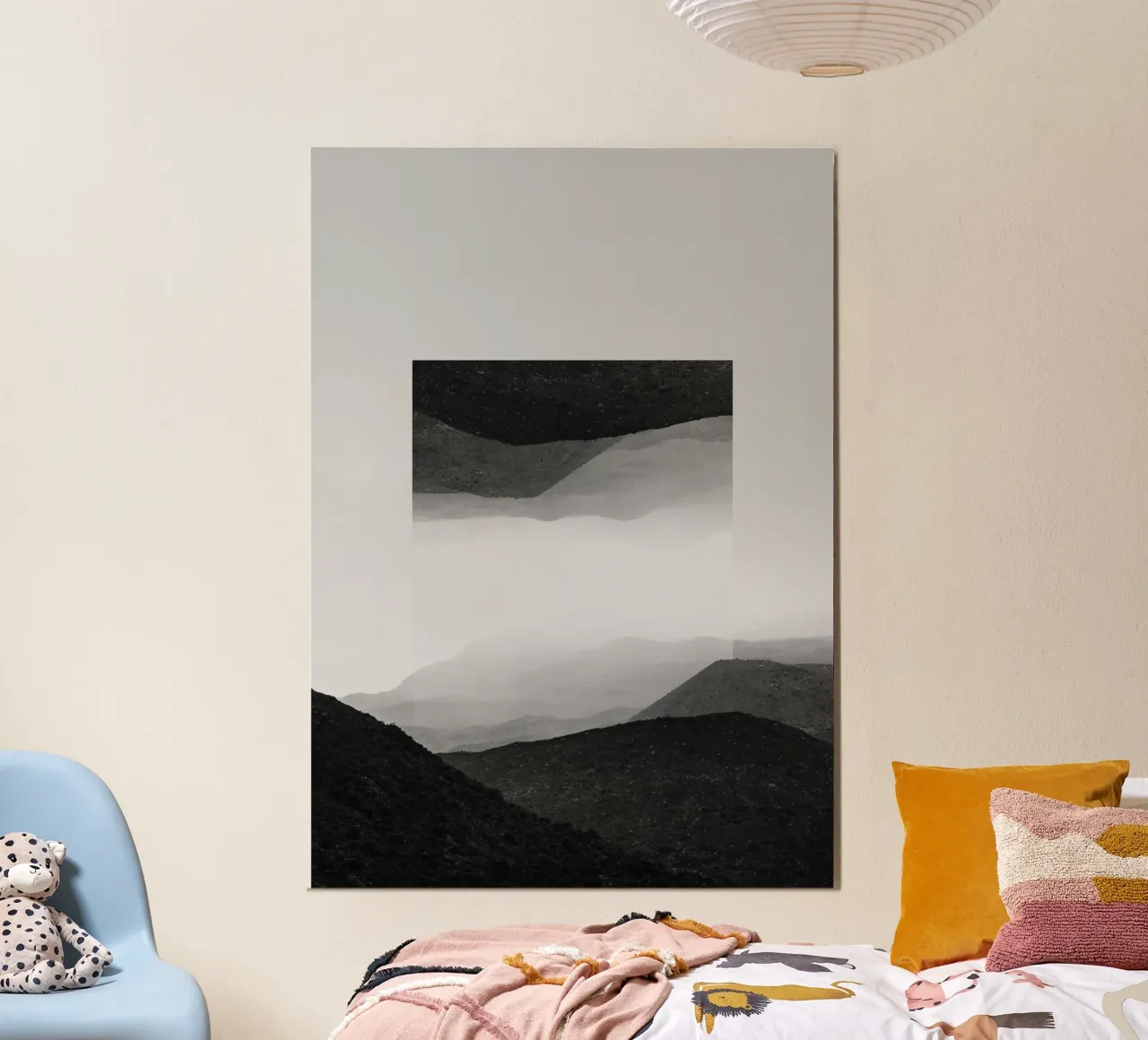 Mania Landscapes Mirrored 2 El Cocuy (Colombia) poster with wooden frame by Mania Print Collection