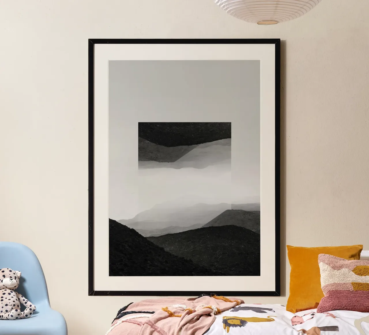 Mania Landscapes Mirrored 2 El Cocuy (Colombia) poster with wooden frame by Mania Print Collection