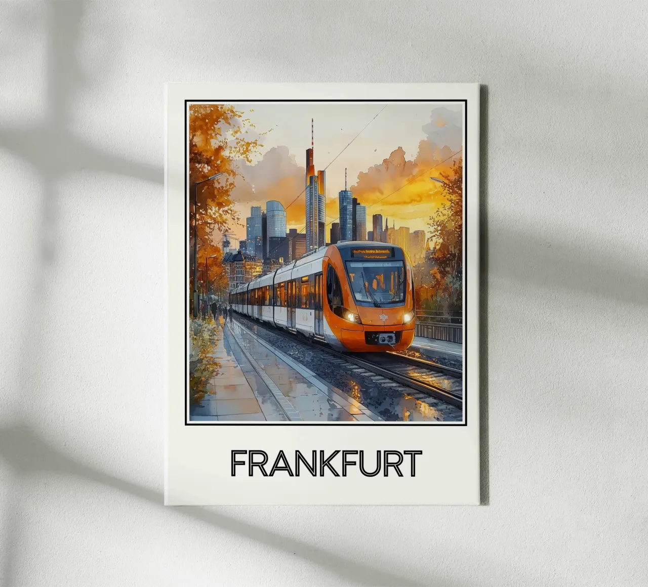 Francoforte tela con Cornice a cassetta da Frame the World