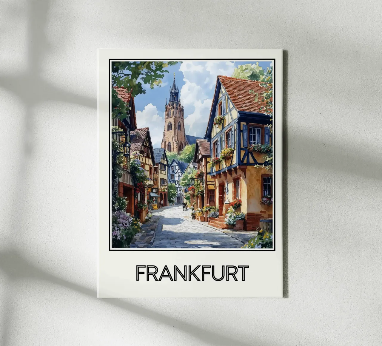 Francoforte tela con Cornice a cassetta da Frame the World
