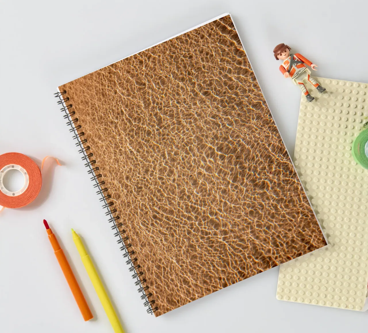 Sunlit Patterns of the Algarve spiral notebook by Raisa Zwart Photography