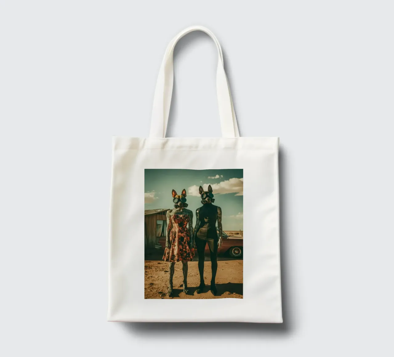 Edith & June, Las Vegas, 1975 jute draagtas van Affiches Chien Originales – Dogland