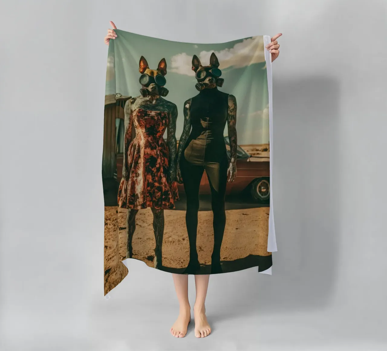 Edith & June, Las Vegas, 1975 telo mare da Affiches Chien Originales – Dogland