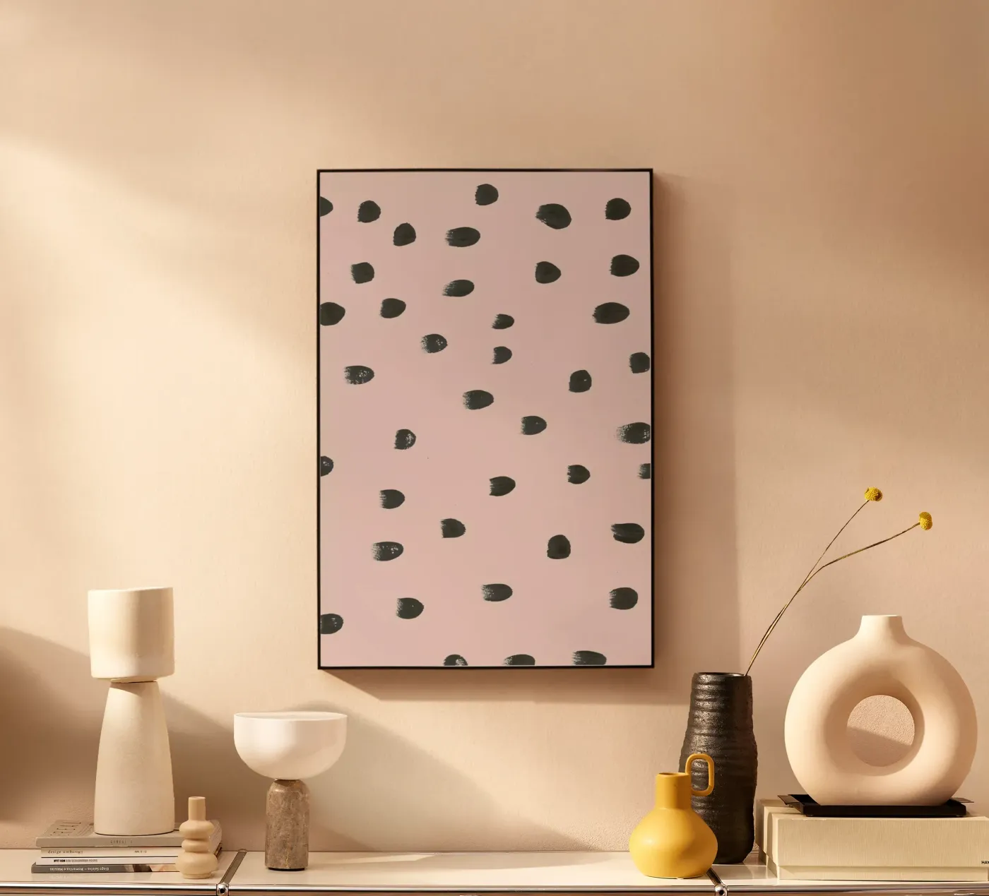 Dots On Pink Acryl-Glas von IRIS LEHNHARDT FINE ART