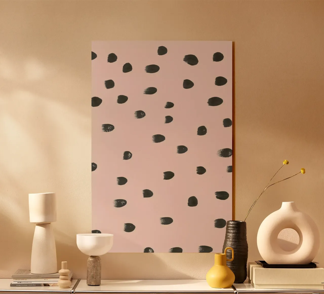 Dots On Pink plexiglass da IRIS LEHNHARDT FINE ART