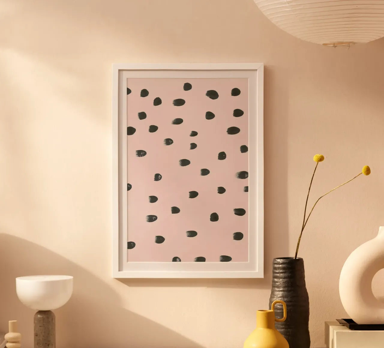 Dots On Pink poster da IRIS LEHNHARDT FINE ART