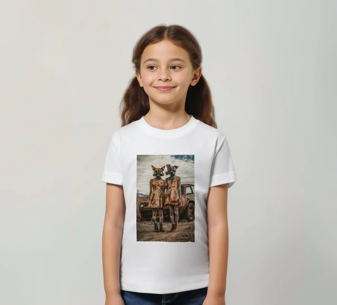 Ruby & Pearl, Las Vegas kids t-shirt by Affiches Chien Originales – Dogland