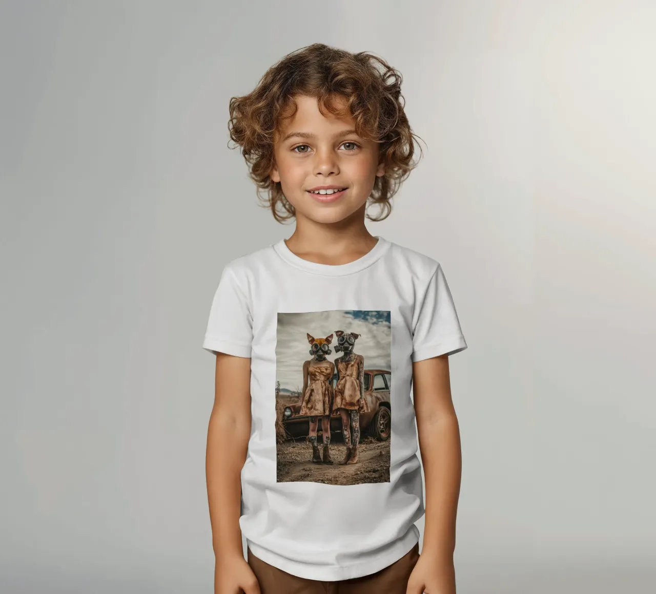 Ruby & Pearl, Las Vegas kids t-shirt by Affiches Chien Originales – Dogland