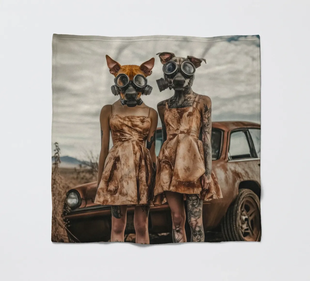 Rubino e Perla, Las Vegas coperta in pile da Affiches Chien Originales – Dogland