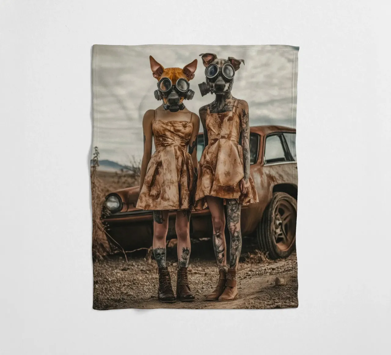 Rubino e Perla, Las Vegas coperta in pile da Affiches Chien Originales – Dogland