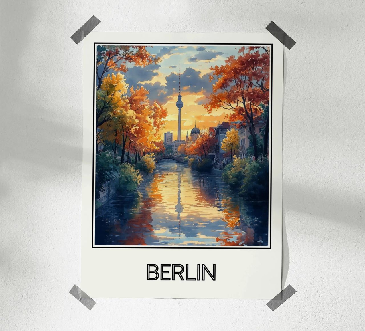 Berlin Poster von Frame the World